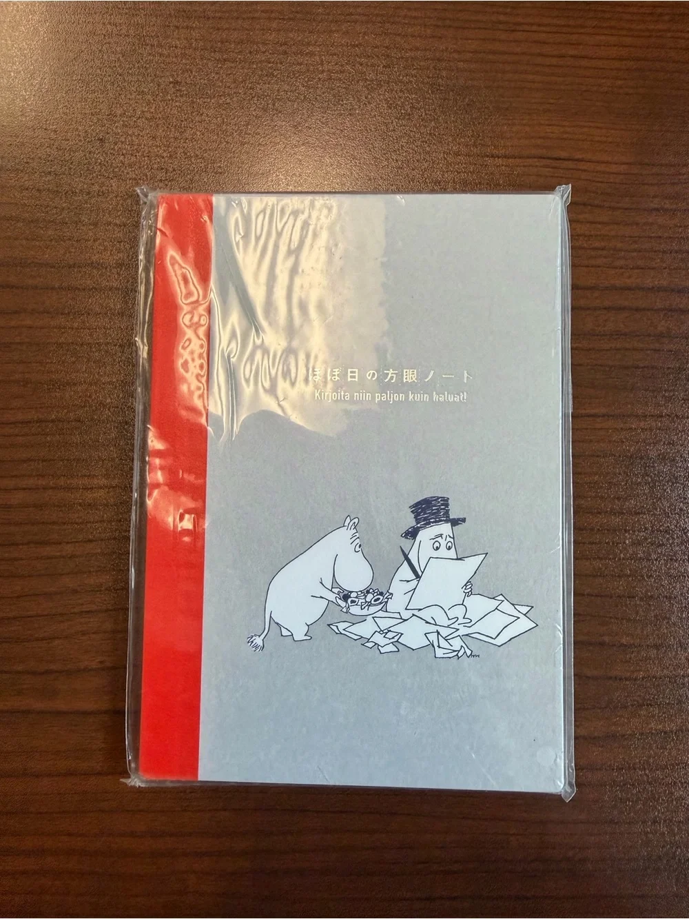 Moomin Illustrated Notebook with Red Spine Hobonichi